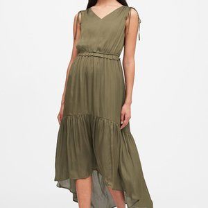 Banana Republic Dark Green Goddess Maxi Dress